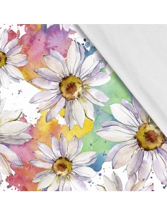Softshell Stoff Polyester Zum Nähen- Motiv Blumen I SDX261