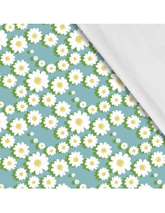 Softshell Stoff Polyester Zum Nähen- Motiv Blumen I SDX412