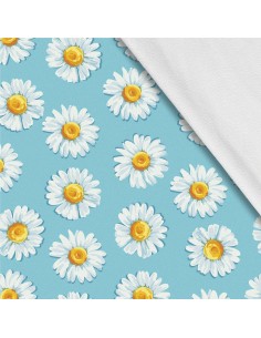 Softshell Stoff Polyester Zum Nähen- Motiv Blumen I SDX416