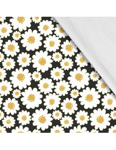 Softshell Stoff Polyester Zum Nähen- Motiv Blumen I SDX422