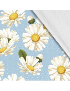Softshell Stoff Polyester Zum Nähen- Motiv Blumen I SDX489