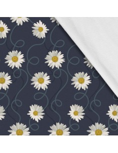 Softshell Stoff Polyester Zum Nähen- Motiv Blumen I SDX638