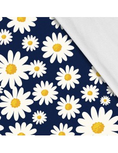 Softshell Stoff Polyester Zum Nähen- Motiv Blumen I SDX1009