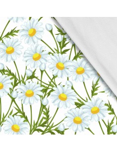 Softshell Stoff Polyester Zum Nähen- Motiv Blumen I SDX1147