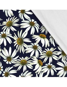 Softshell Stoff Polyester Zum Nähen- Motiv Blumen I SDX1545