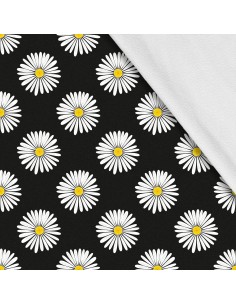 Softshell Stoff Polyester Zum Nähen- Motiv Blumen I SDX1638