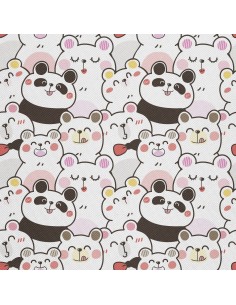 OUTDOOR DEKOSTOFFE OXFORD - Motiv Pandas Bären I DX582