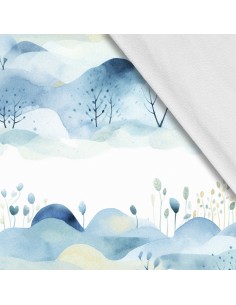 Softshell Stoff Polyester Zum Nähen- Motiv Landschaft I SDX2136