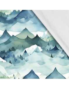 Softshell Stoff Polyester Zum Nähen- Motiv Landschaft I SDX2764