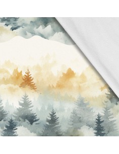 Softshell Stoff Polyester Zum Nähen- Motiv Landschaft I SDX2952