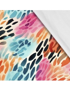 Softshell Stoff Polyester Zum Nähen- Motiv Abstraktion I SDX2063