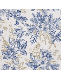 OUTDOOR DEKOSTOFFE OXFORD - Motiv florale Weihnachtsmittelstücke I DX592