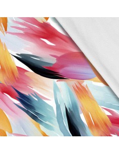 Softshell Stoff Polyester Zum Nähen- Motiv Abstraktion I SDX2883