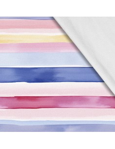 Softshell Stoff Polyester Zum Nähen- Motiv Streifen I SDX2277