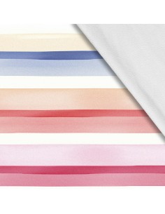 Softshell Stoff Polyester Zum Nähen- Motiv Streifen I SDX2481