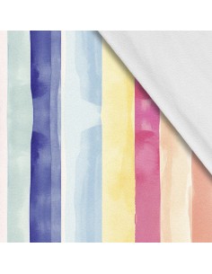 Softshell Stoff Polyester Zum Nähen- Motiv Streifen I SDX2835