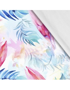 Softshell Stoff Polyester Zum Nähen- Motiv Gefieder I SDX2391