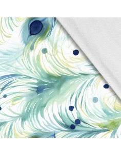 Softshell Stoff Polyester Zum Nähen- Motiv Gefieder I SDX2395