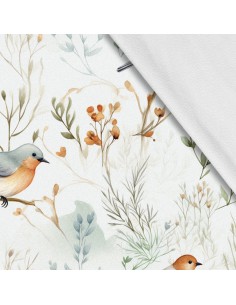 Softshell Stoff Polyester Zum Nähen- Motiv Vögel I SDX2115
