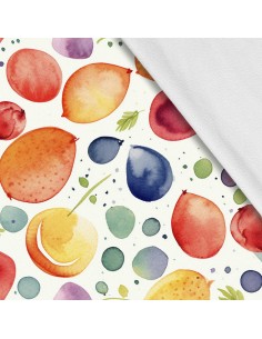 Softshell Stoff Polyester Zum Nähen- Motiv Frucht I SDX2002