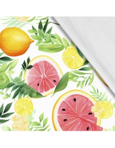 Softshell Stoff Polyester Zum Nähen- Motiv Frucht I SDX2729