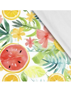 Softshell Stoff Polyester Zum Nähen- Motiv Frucht I SDX2856
