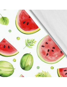 Softshell Stoff Polyester Zum Nähen- Motiv Frucht I SDX2957