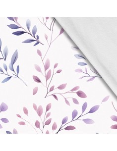Softshell Stoff Polyester Zum Nähen- Motiv Blätter I SDX2015