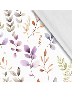 Softshell Stoff Polyester Zum Nähen- Motiv Blätter I SDX2021