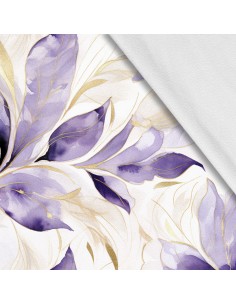 Softshell Stoff Polyester Zum Nähen- Motiv Blätter I SDX2041