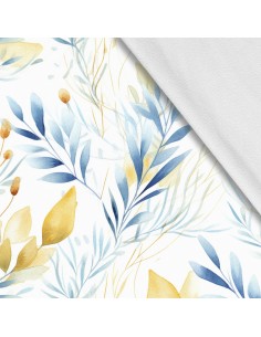Softshell Stoff Polyester Zum Nähen- Motiv Blätter I SDX2129