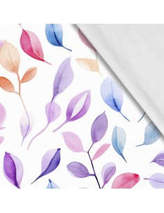 Softshell Stoff Polyester Zum Nähen- Motiv Blätter I SDX2149