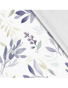 Softshell Stoff Polyester Zum Nähen- Motiv Blätter I SDX2176