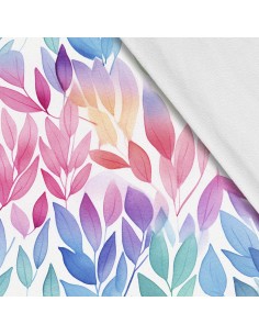 Softshell Stoff Polyester Zum Nähen- Motiv Blätter I SDX2189