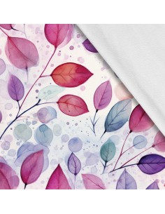 Softshell Stoff Polyester Zum Nähen- Motiv Blätter I SDX2196