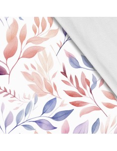 Softshell Stoff Polyester Zum Nähen- Motiv Blätter I SDX2267