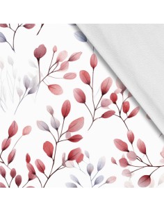 Softshell Stoff Polyester Zum Nähen- Motiv Blätter I SDX2319