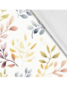 Softshell Stoff Polyester Zum Nähen- Motiv Blätter I SDX2332