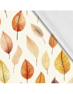 Softshell Stoff Polyester Zum Nähen- Motiv Blätter I SDX2342
