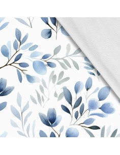 Softshell Stoff Polyester Zum Nähen- Motiv Blätter I SDX2353