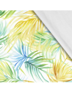 Softshell Stoff Polyester Zum Nähen- Motiv Blätter I SDX2364