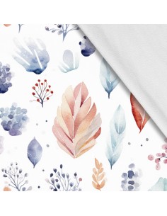 Softshell Stoff Polyester Zum Nähen- Motiv Blätter I SDX2367