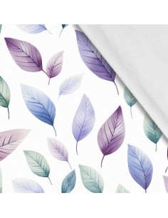 Softshell Stoff Polyester Zum Nähen- Motiv Blätter I SDX2368