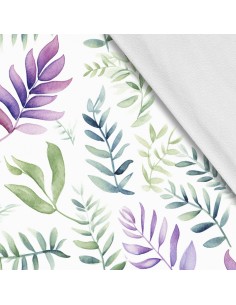 Softshell Stoff Polyester Zum Nähen- Motiv Blätter I SDX2403