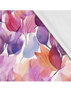 Softshell Stoff Polyester Zum Nähen- Motiv Blätter I SDX2421