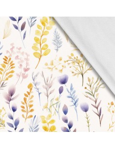 Softshell Stoff Polyester Zum Nähen- Motiv Blätter I SDX2441