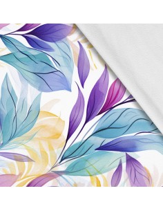 Softshell Stoff Polyester Zum Nähen- Motiv Blätter I SDX2472