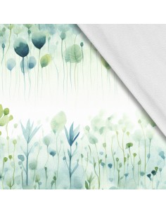 Softshell Stoff Polyester Zum Nähen- Motiv Blätter I SDX2488