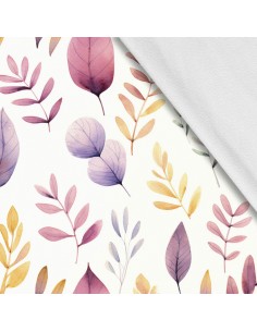 Softshell Stoff Polyester Zum Nähen- Motiv Blätter I SDX2506