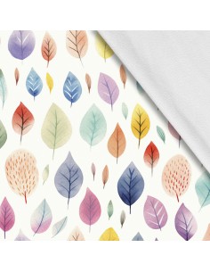 Softshell Stoff Polyester Zum Nähen- Motiv Blätter I SDX2511